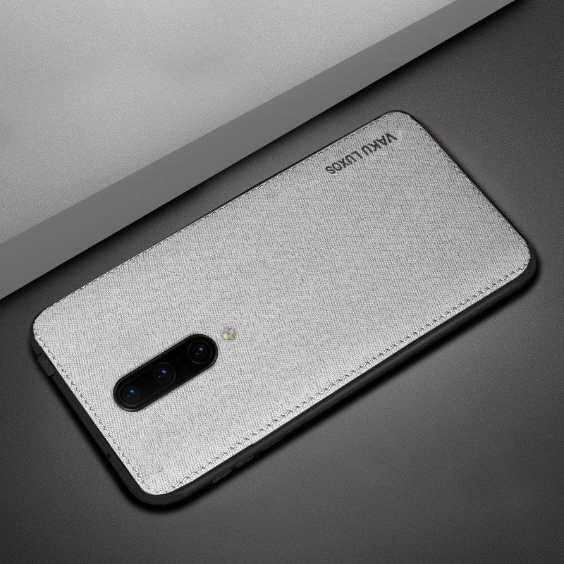 Vaku ® OnePlus 7 Pro Luxico Series Hand-Stitched Cotton Textile Ultra Soft-Feel Shock-proof Water-proof Back Cover