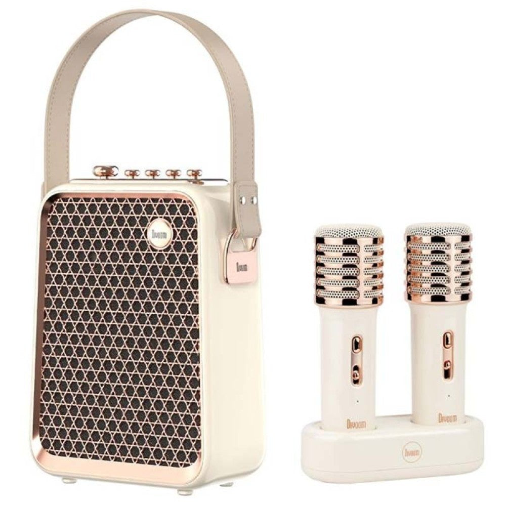 Divoom® Songbird-HQ Portable Karaoke Bluetooth Speaker with Dual Wireless Microphones