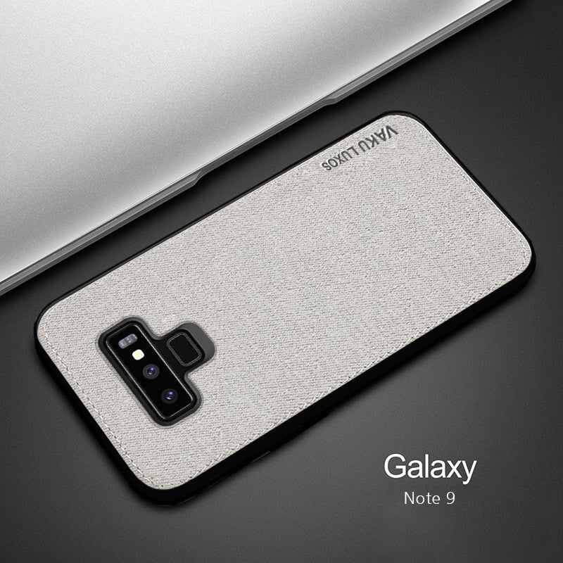 Vaku ® Samsung Galaxy Note 9 Luxico Series Hand-Stitched Cotton Textile Ultra Soft-Feel Shock-proof Water-proof Back Cover