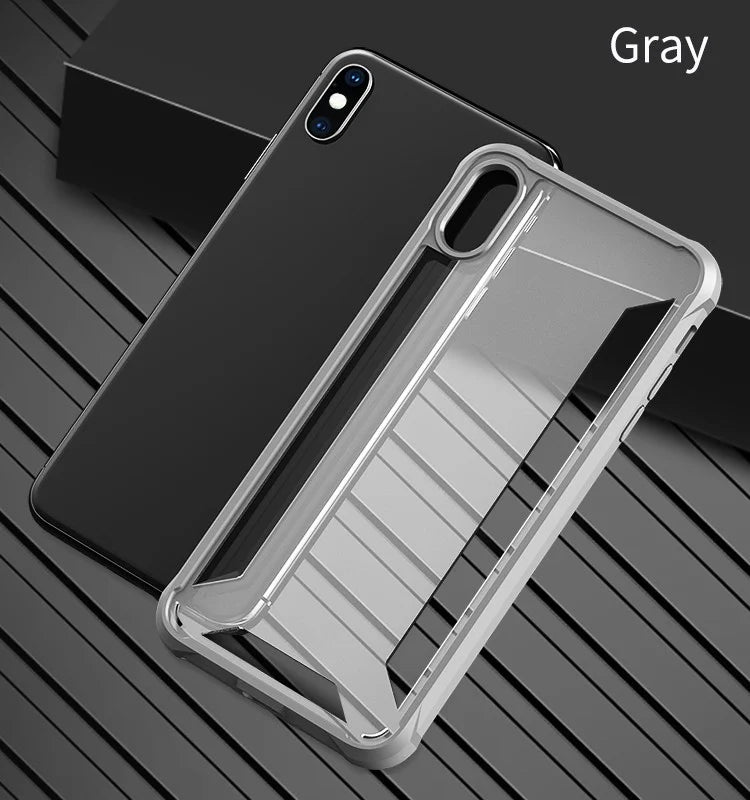 VAKU ® For Apple iPhone X  / XS Hybrid Protective Clear Case Back Cover