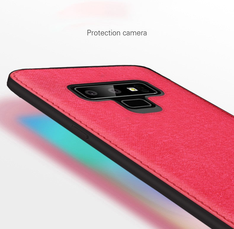 Vaku ® Samsung Galaxy Note 9 Luxico Series Hand-Stitched Cotton Textile Ultra Soft-Feel Shock-proof Water-proof Back Cover