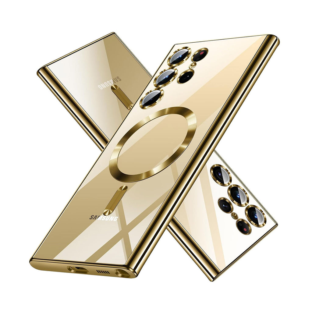 Vaku ® Samsung Galaxy S25 Ultra Luxury Electroplated Magnetic Magsafe Back Cover