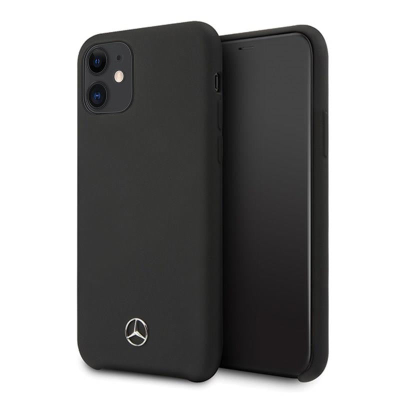 Mercedes Benz ® Apple iPhone 11 Liquid Silicon Velvet-Touch Silk Finish Back Cover