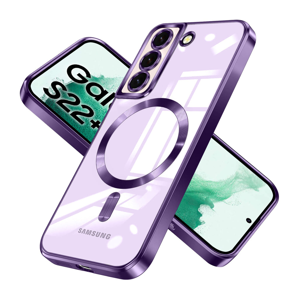 Vaku® Samsung Galaxy S22 Plus Luxury Electroplated Magnetic Magsafe Camera Protection TPU Back Cover Case