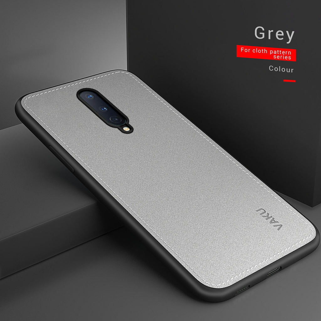 Vaku ® OnePlus 8 Luxico Series Hand-Stitched Cotton Textile Ultra Soft-Feel Shock-proof Water-proof Back Cover
