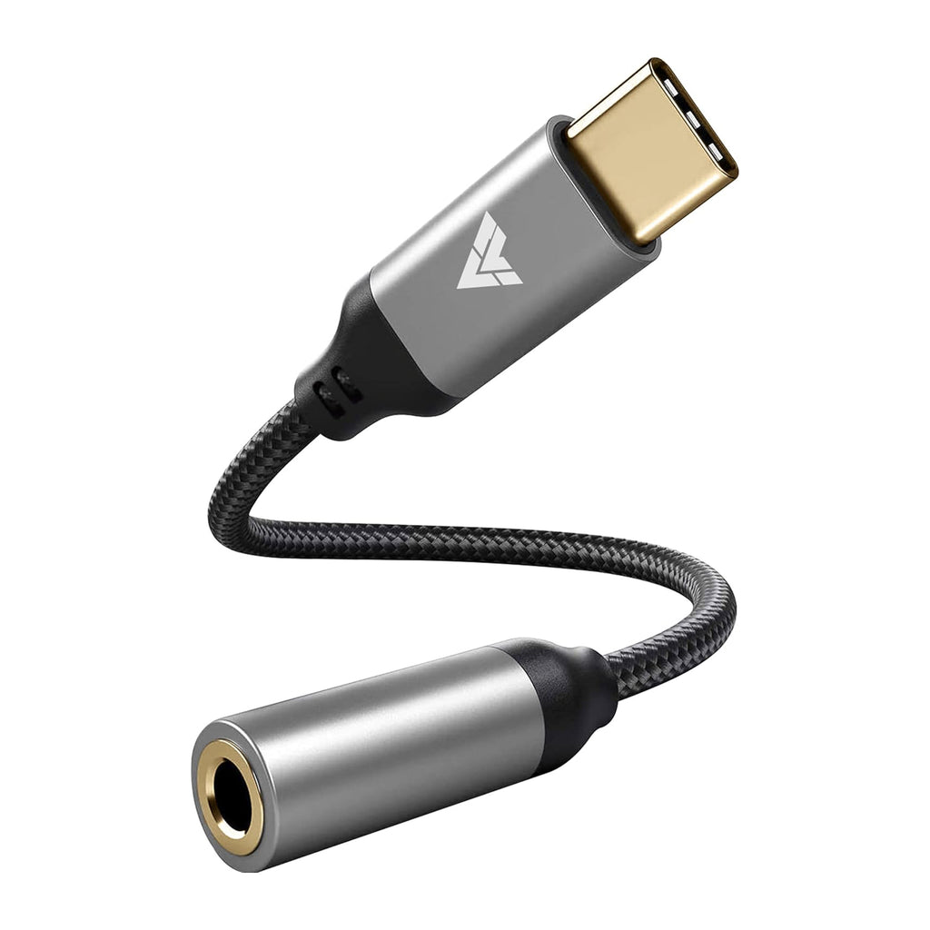 Vaku Luxos ® SonicPro Type C to 3.5 mm Jack Digital Audio DAC 24bit/96KHz 3.5mm Connector Aux Cable