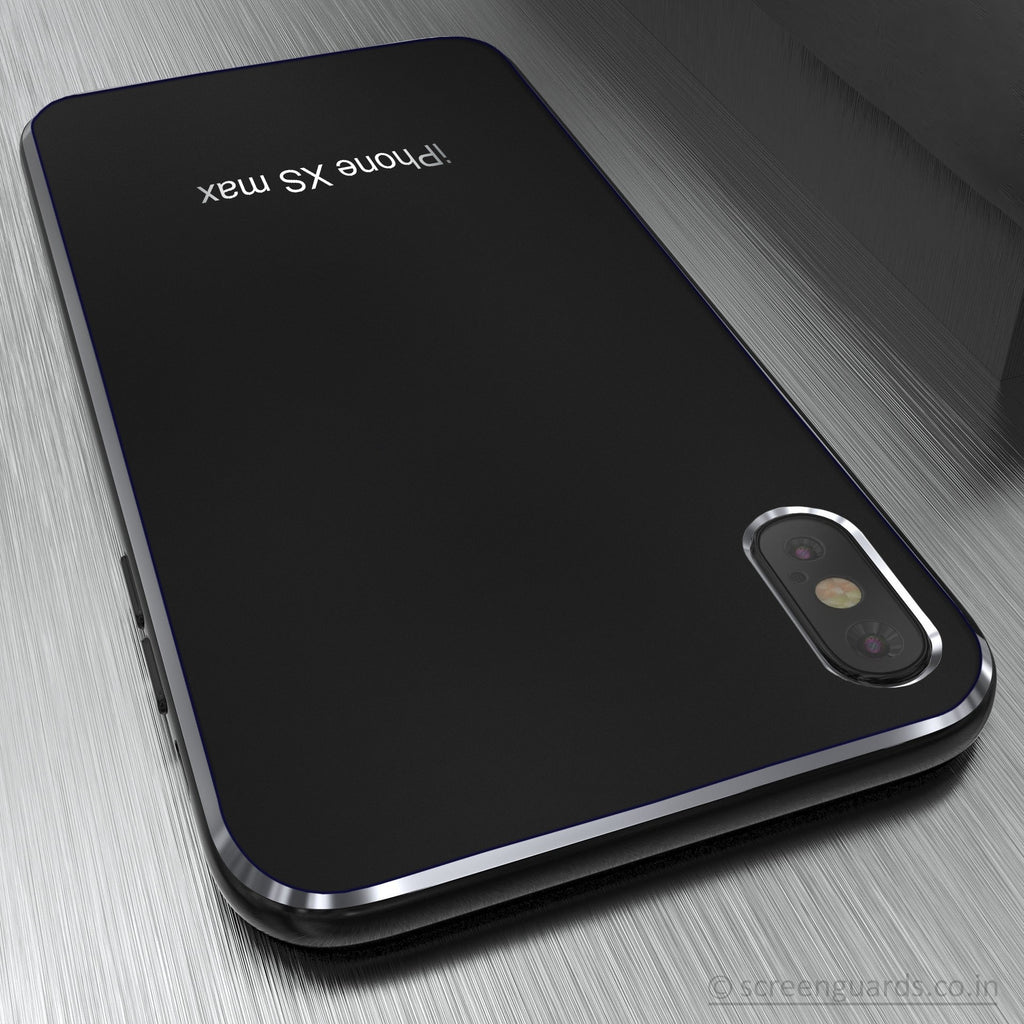 Vaku ® Apple iPhone XS Max Matte Metal Chrome Back cover