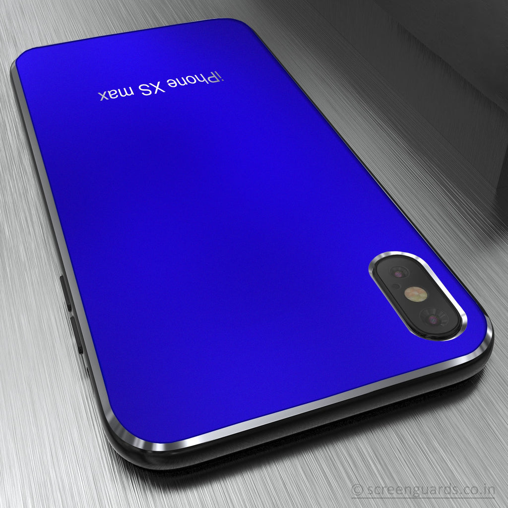 Vaku ® Apple iPhone XS Max Matte Metal Chrome Back cover