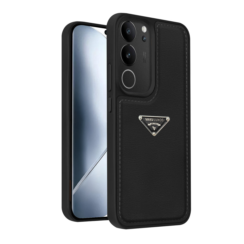 Vaku Luxos ® Vivo V29 5G Nyxen Premium Leather Stitched Back Cover