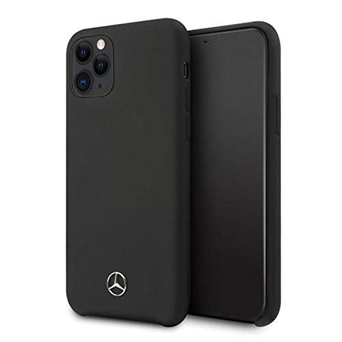 Mercedes Benz ® Apple iPhone 11 Pro Max Liquid Silicon Velvet-Touch Silk Finish Back Cover