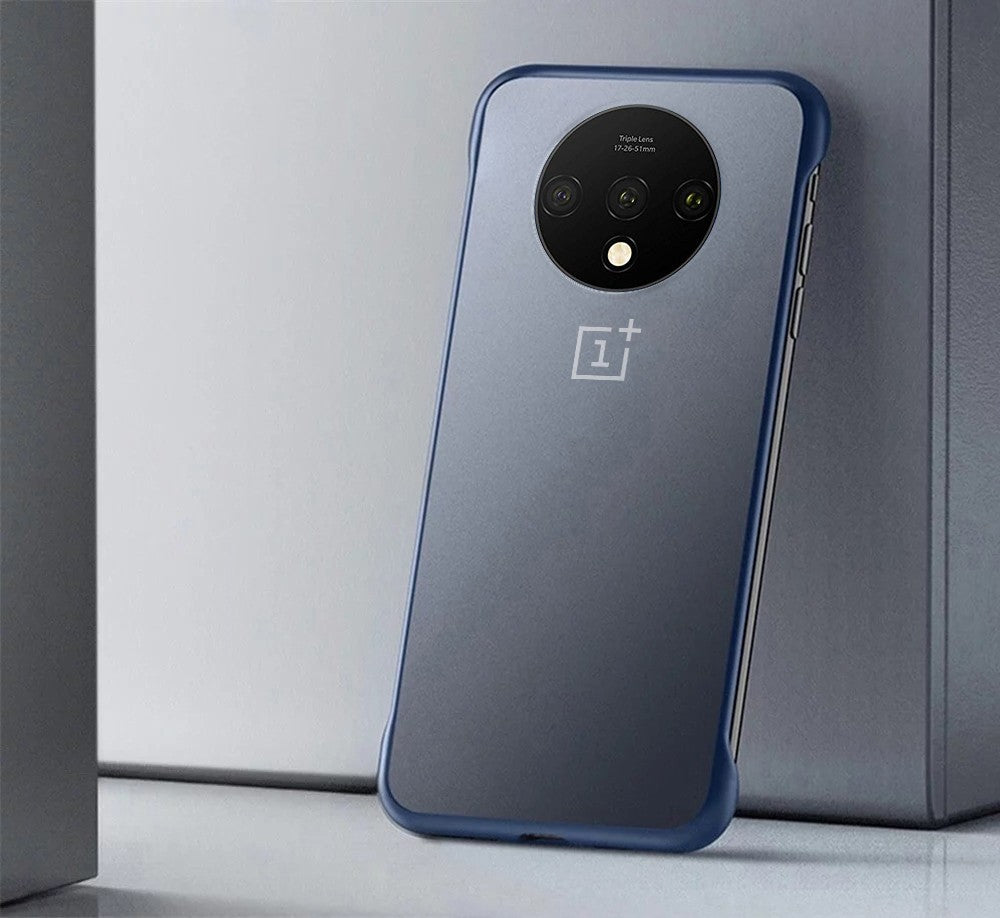 VAKU ® OnePlus 7T Frameless Semi Transparent Cover