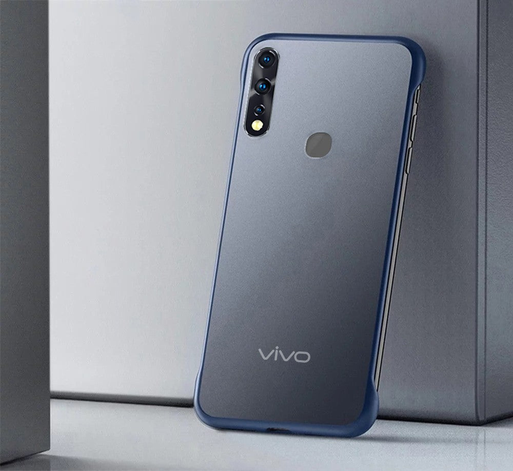 Vaku ® Vivo Z1 Pro Frameless Semi Transparent Cover