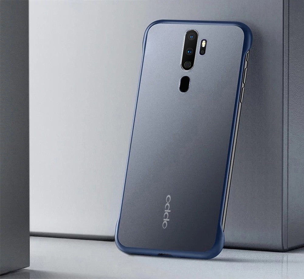 VAKU ® Oppo A9 2020 Frameless Semi Transparent Cover