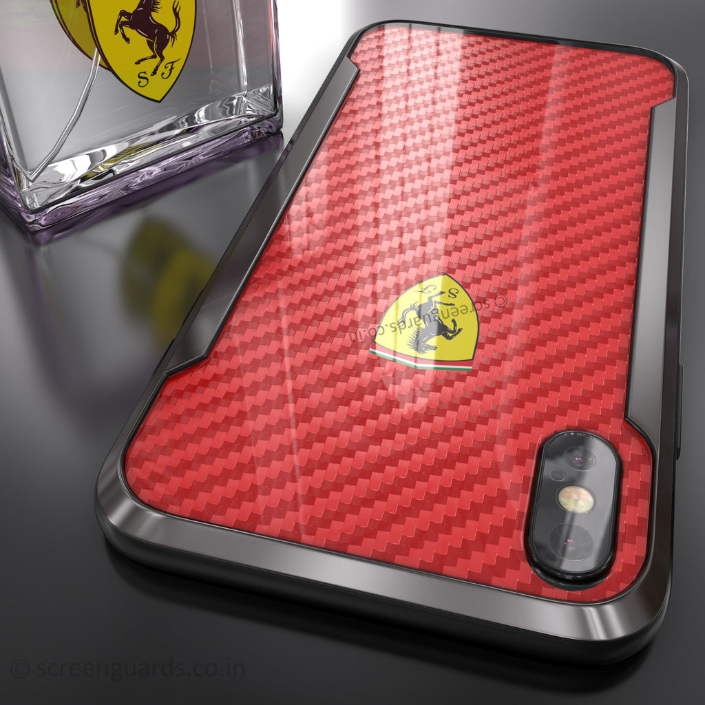 Ferrari ® Apple iPhone Xs Max APERTA Ultra-Thin with carbon fiber and Aluminum Alloy