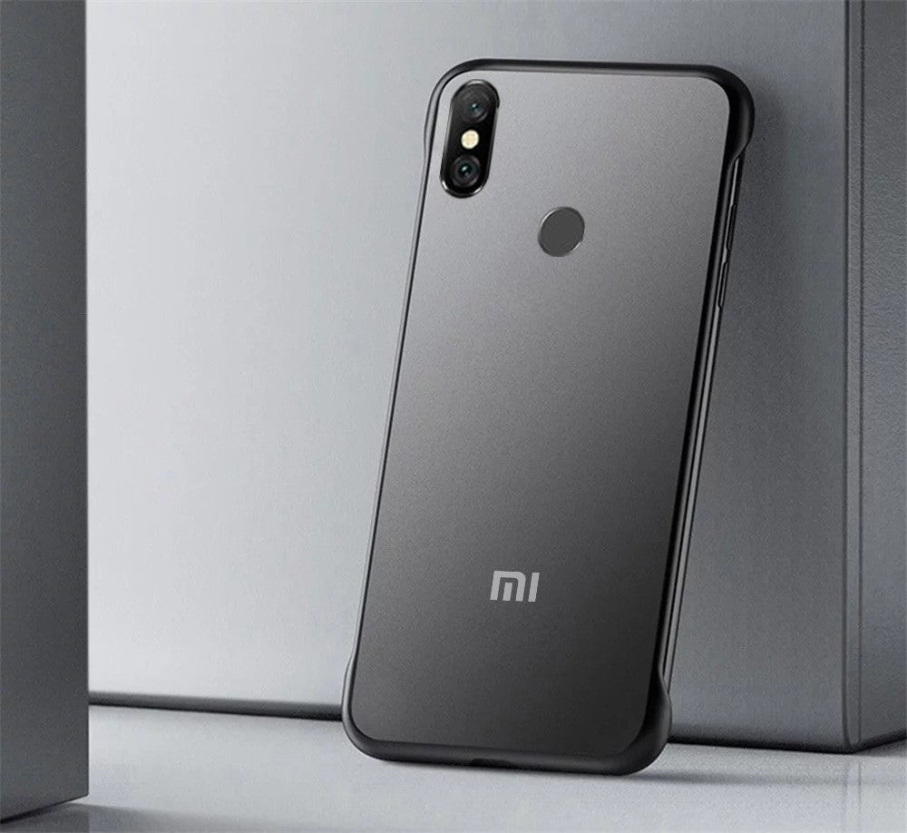VAKU ® Xiaomi Redmi Note 6 Pro Frameless Semi Transparent Cover