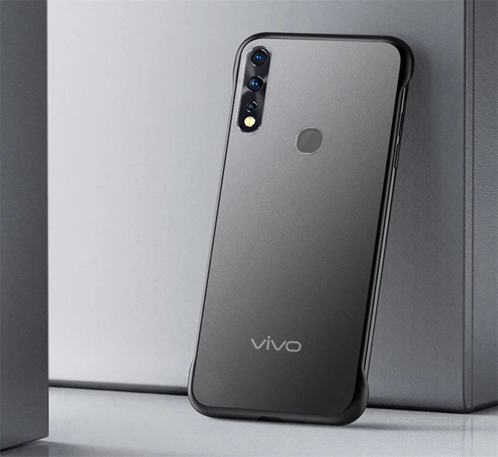 Vaku ® Vivo Z1 Pro Frameless Semi Transparent Cover