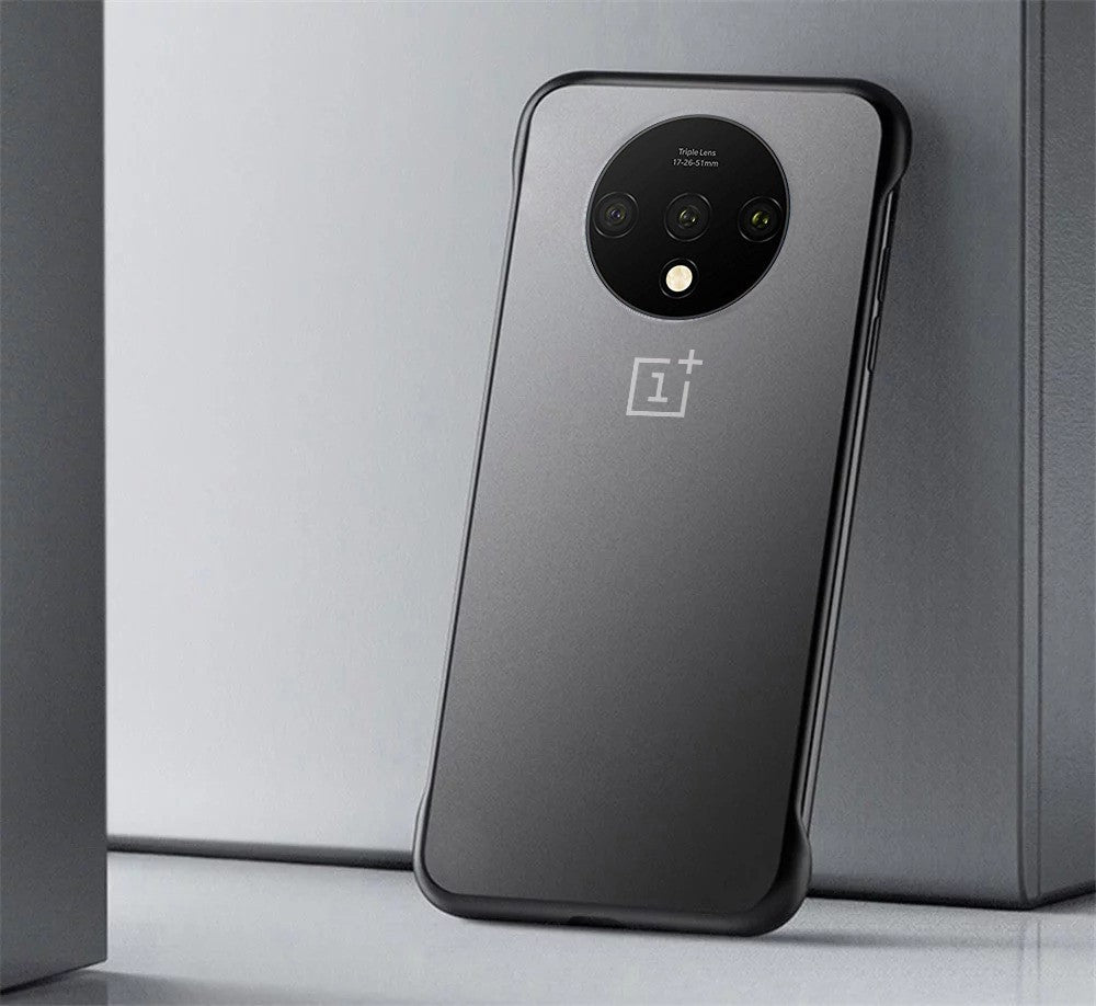 VAKU ® OnePlus 7T Frameless Semi Transparent Cover