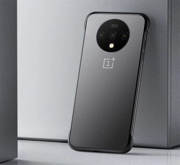 VAKU ® OnePlus 7T Frameless Semi Transparent Cover