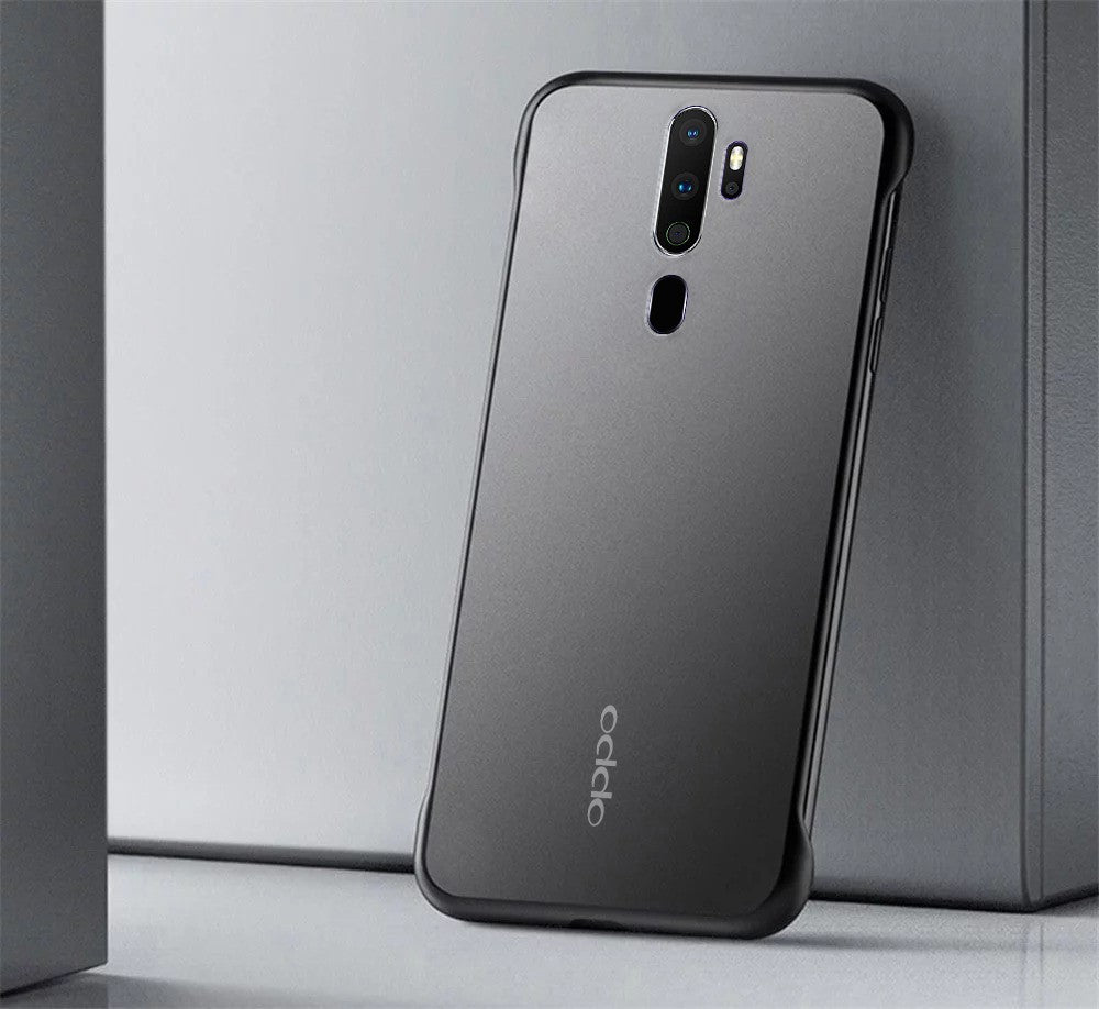 VAKU ® Oppo A9 2020 Frameless Semi Transparent Cover