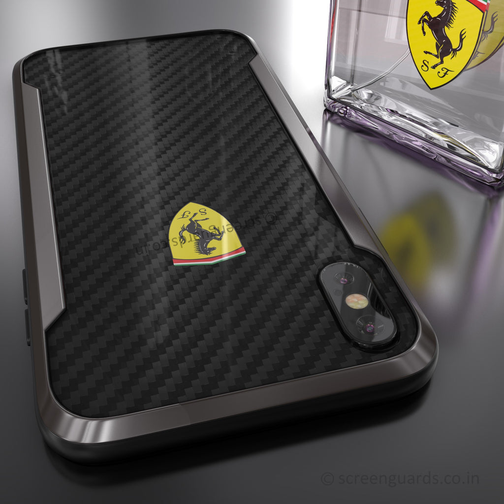 Ferrari ® Apple iPhone Xs Max APERTA Ultra-Thin with carbon fiber and Aluminum Alloy