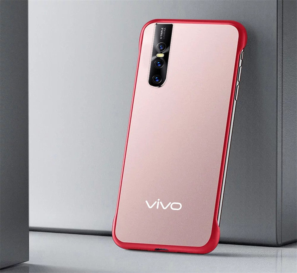 VAKU ® Vivo V15 Pro Frameless Semi Transparent Cover