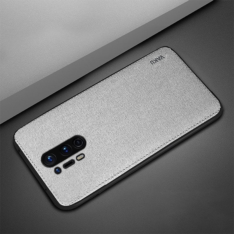 Vaku ® OnePlus 8 Pro Luxico Series Hand-Stitched Cotton Textile Ultra Soft-Feel Shock-proof Water-proof Back Cover