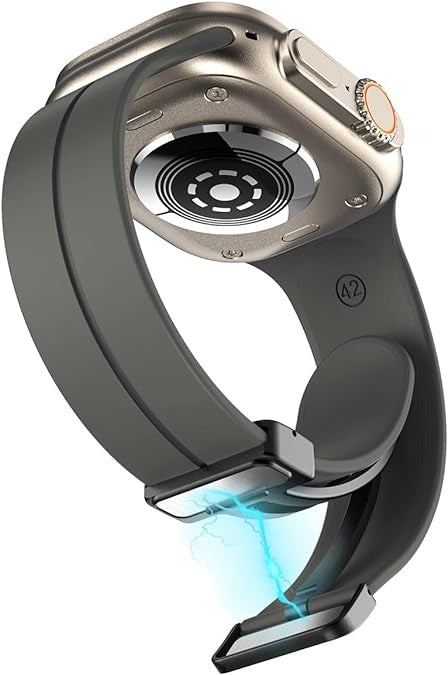 Vaku Luxos ® FREYA Silicone Watch Strap with Folding Magnetic Lock for Apple Watch 38 |40 | 41mm