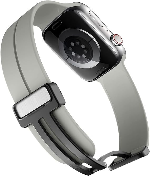 Vaku Luxos ® FREYA Silicone Watch Strap with Folding Magnetic Lock for Apple Watch 38 |40 | 41mm