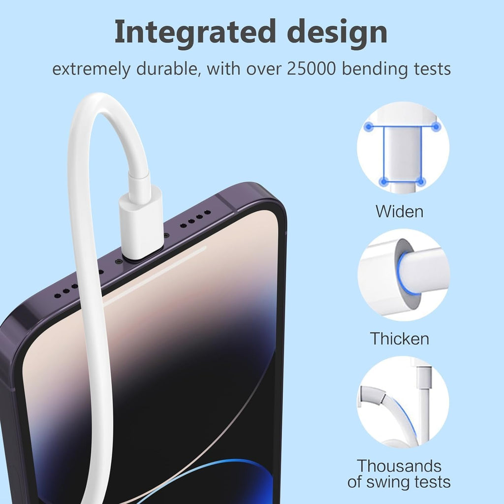 Original 20W iPhone Charger + Type C to Lightning [Apple MFi Certified ...