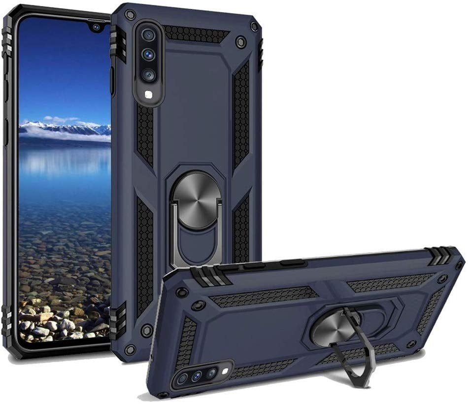 Vaku ® Samsung Galaxy A50 Hawk Ring Shock Proof Cover with Inbuilt Kickstand