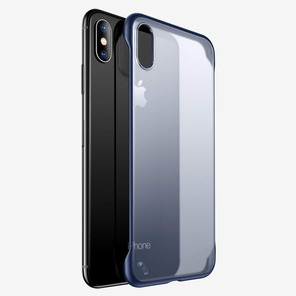 VAKU ® Apple iPhone XS Max Frameless Semi Transparent Back Cover
