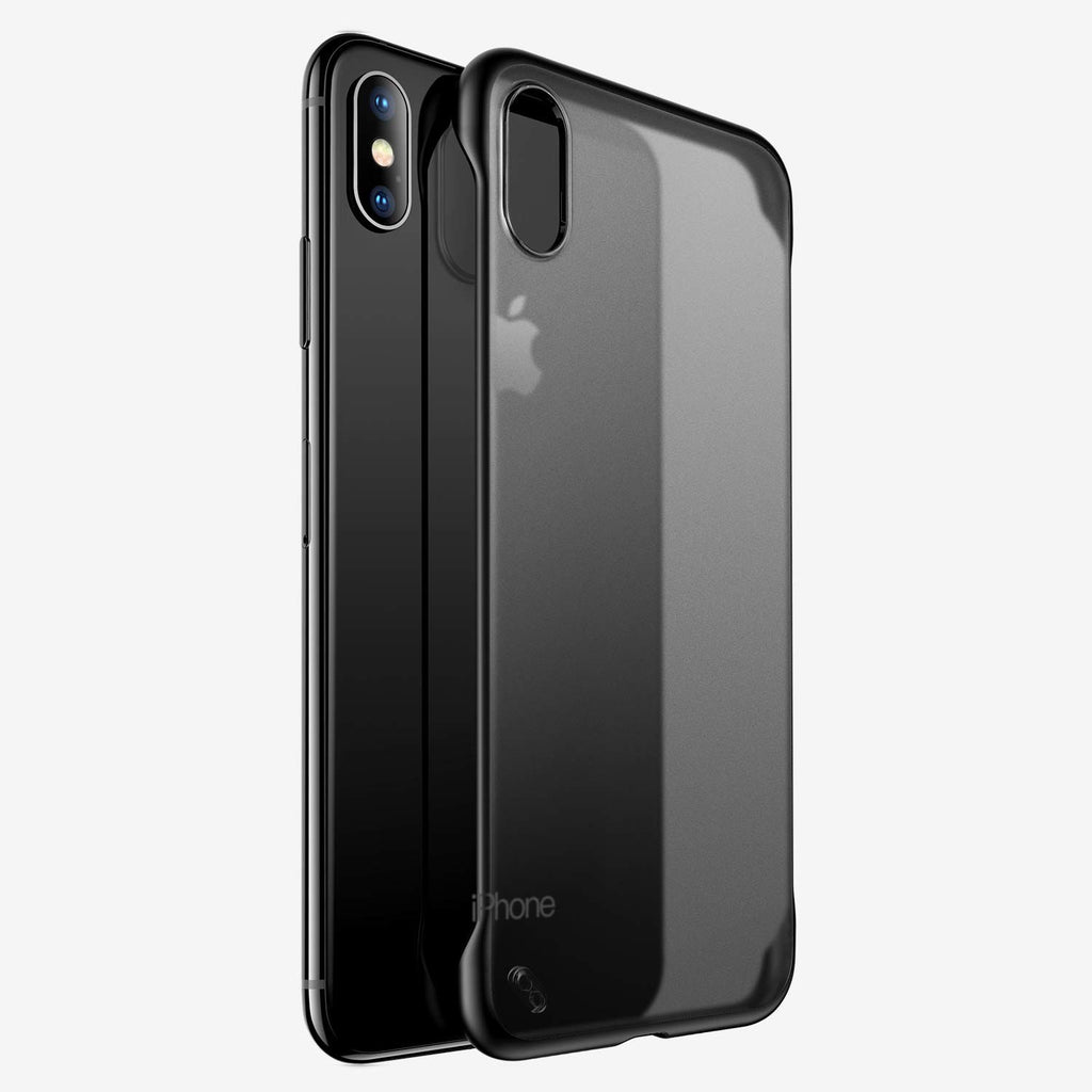 VAKU ® Apple iPhone XS Max Frameless Semi Transparent Back Cover