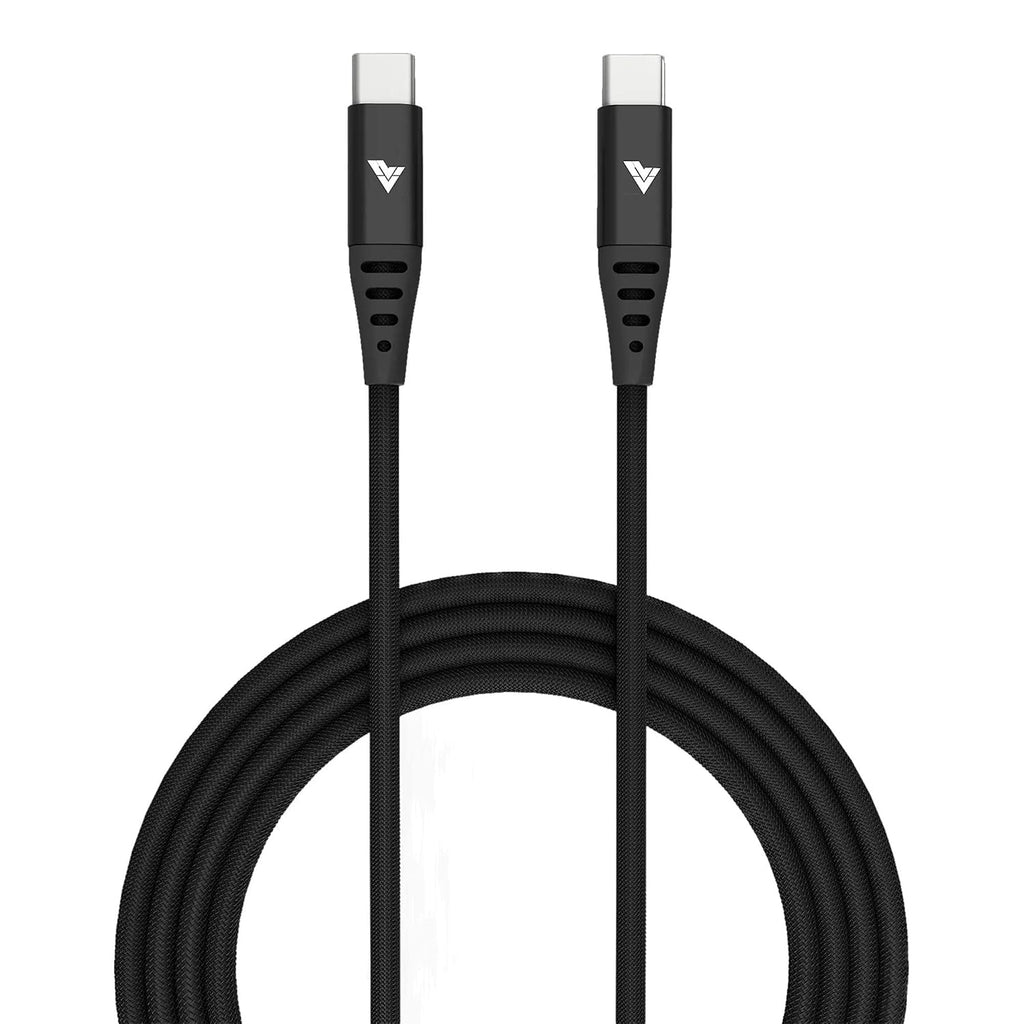 Vaku Luxos ® DURATUF 100W Type C to Type C Fast Charging 1.5M Cable with PD Techonology PET Braided Cable