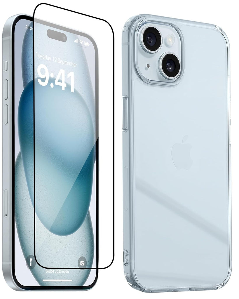 Vaku ® Apple iPhone 15 Plus 3D Tempered Glass