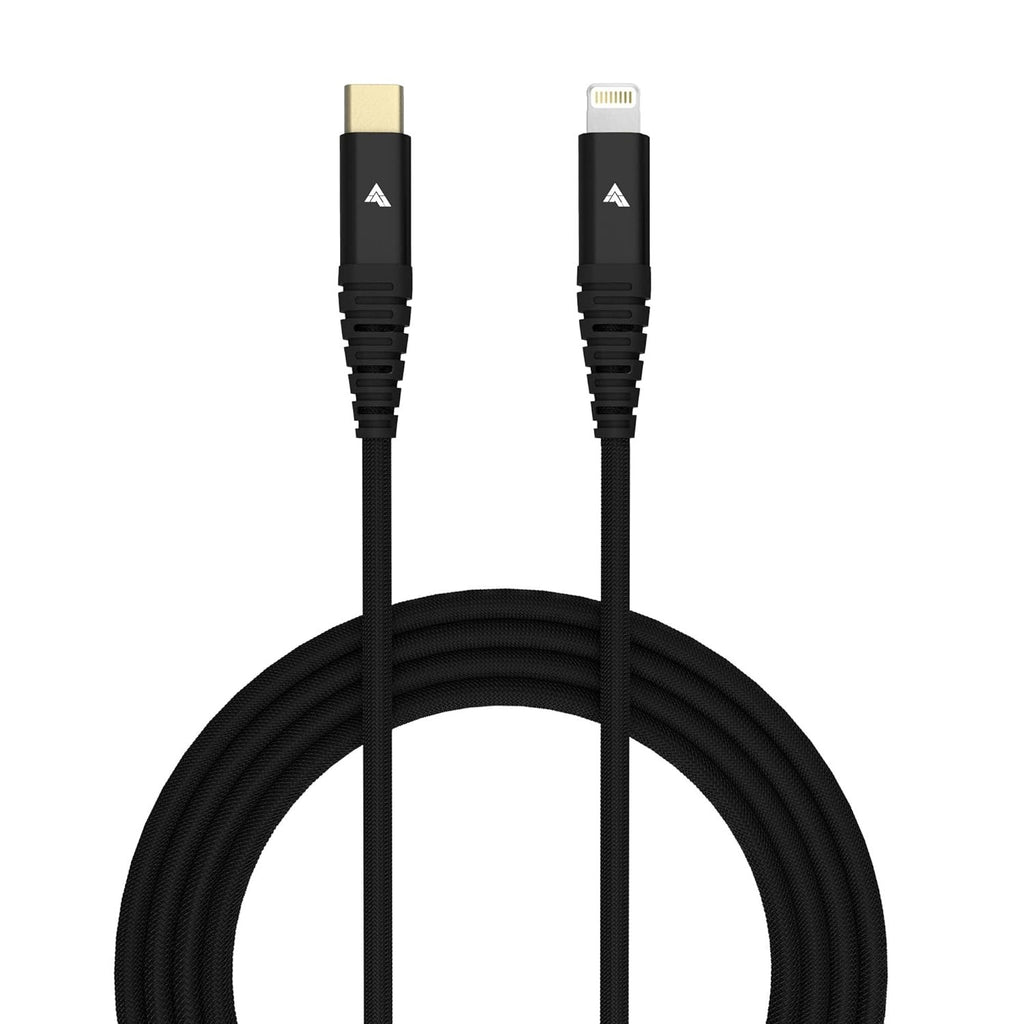 VAKU Luxos® Duratuf GOLD PLATED Type C to iOS Fast Charging Cable Upto 30W with PD Techonology PET Braided