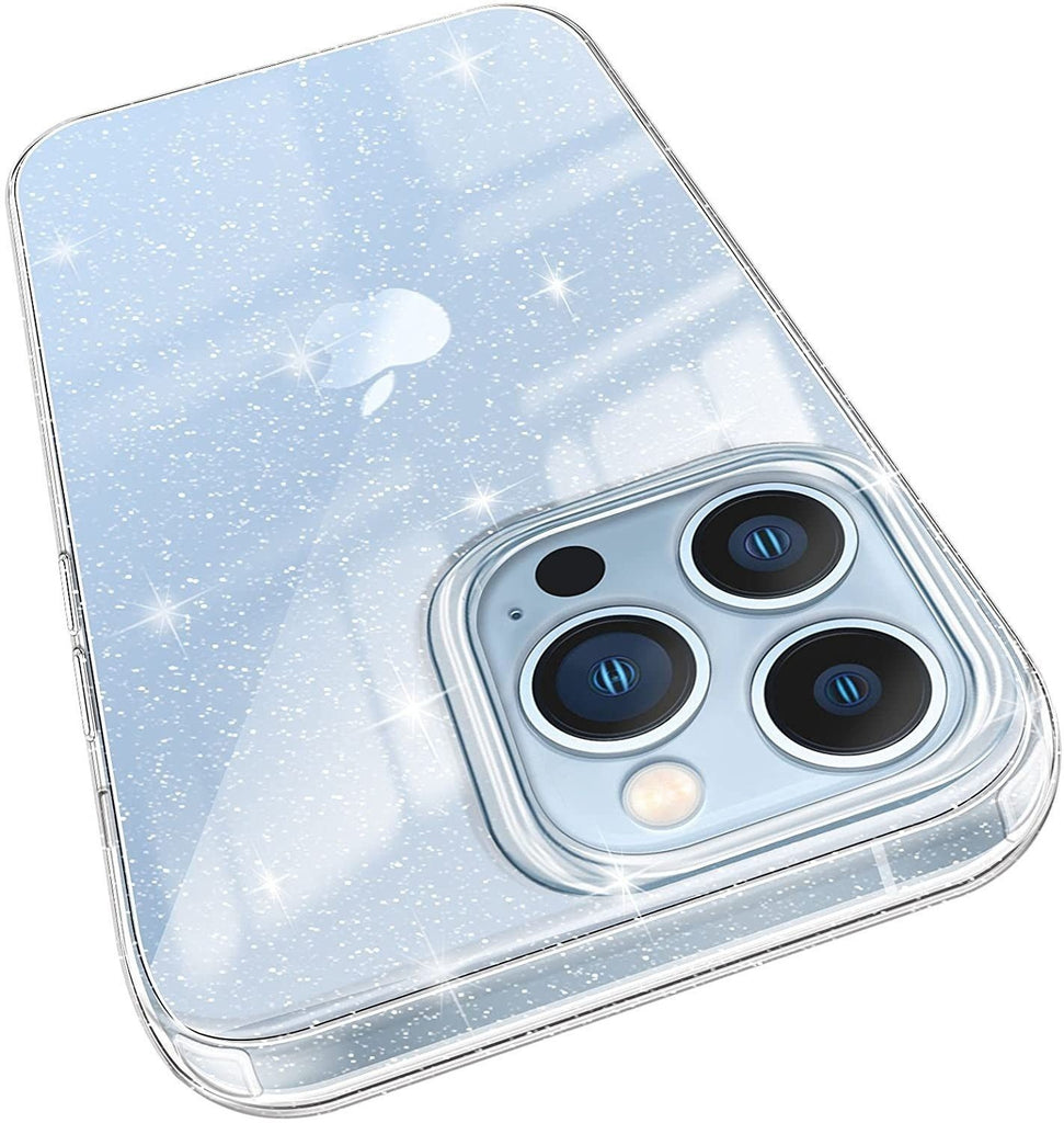 Vaku Luxos® Stardust Sparkle Gold Protective Hard case for Apple iPhone 13 Pro (6.1") - Glitter Pink