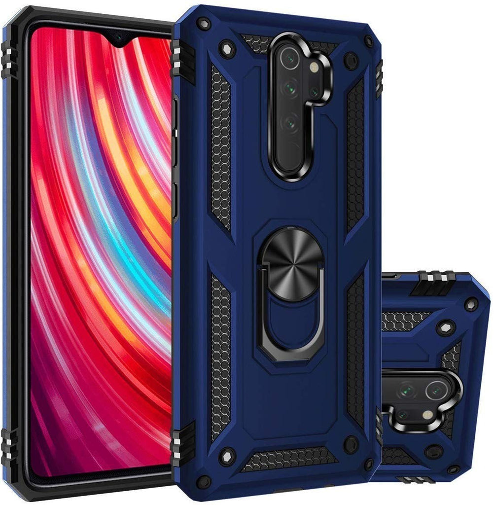 Vaku ® Oppo A9 2020 Hawk Ring Shock Proof Cover with Inbuilt Kickstand