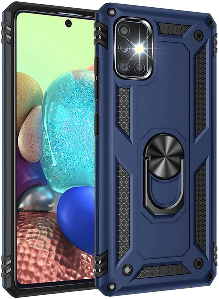 Vaku ® Samsung Galaxy M31S Hawk Ring Shock Proof Cover with Inbuilt Kickstand
