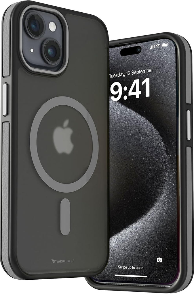 Vaku ® Apple iPhone 15 / 15 Plus / 15 Pro / 15 Pro Max Elemento MagPro Drop Protection, Shockproof Guard Corner Back Cover