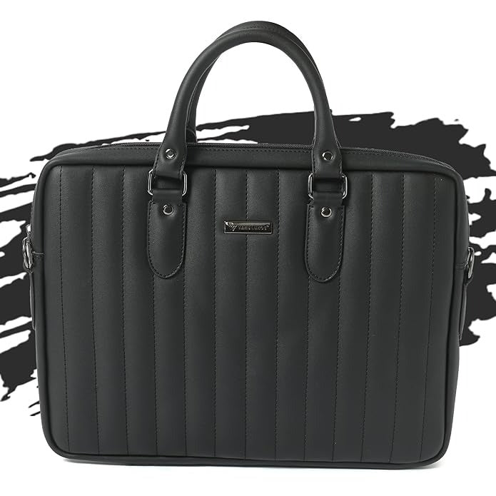 Vaku Luxos ® Venesa 14 inch Laptop Bag Premium PU Leather Laptop Sleeve Messenger Bag