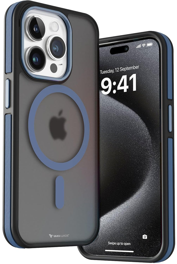 Vaku ® Apple iPhone 15 / 15 Plus / 15 Pro / 15 Pro Max Elemento MagPro Drop Protection, Shockproof Guard Corner Back Cover