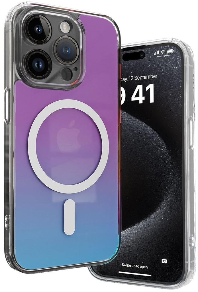 Vaku® Apple iPhone 15 / 15 Plus / 15 Pro / 15 Pro Max Infinity MagPro Gradient Colored Drop Protection, Shockproof Magsafe Compatible Back Cover