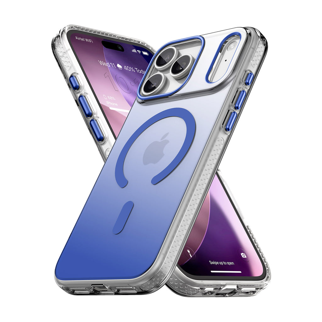 Vaku Luxos ® Apple iPhone 17 Pro Triton Magpro Dual Matte Tone Scratch Resistant Camera Screen Protector Shockproof Protective Back Cover