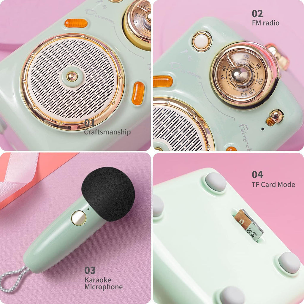 Divoom® Fairy-OK Retro Mini Karaoke Speaker – Vaku Luxos