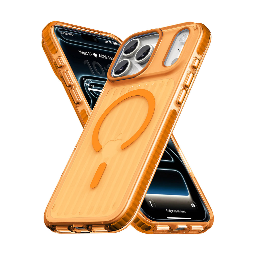 Vaku Luxos ® Apple iPhone 17 Pro Zyden Magpro Scratch Resistant Military-Grade Protection Case With Metal Camera Ring Screen Protector Shockproof Back Cover