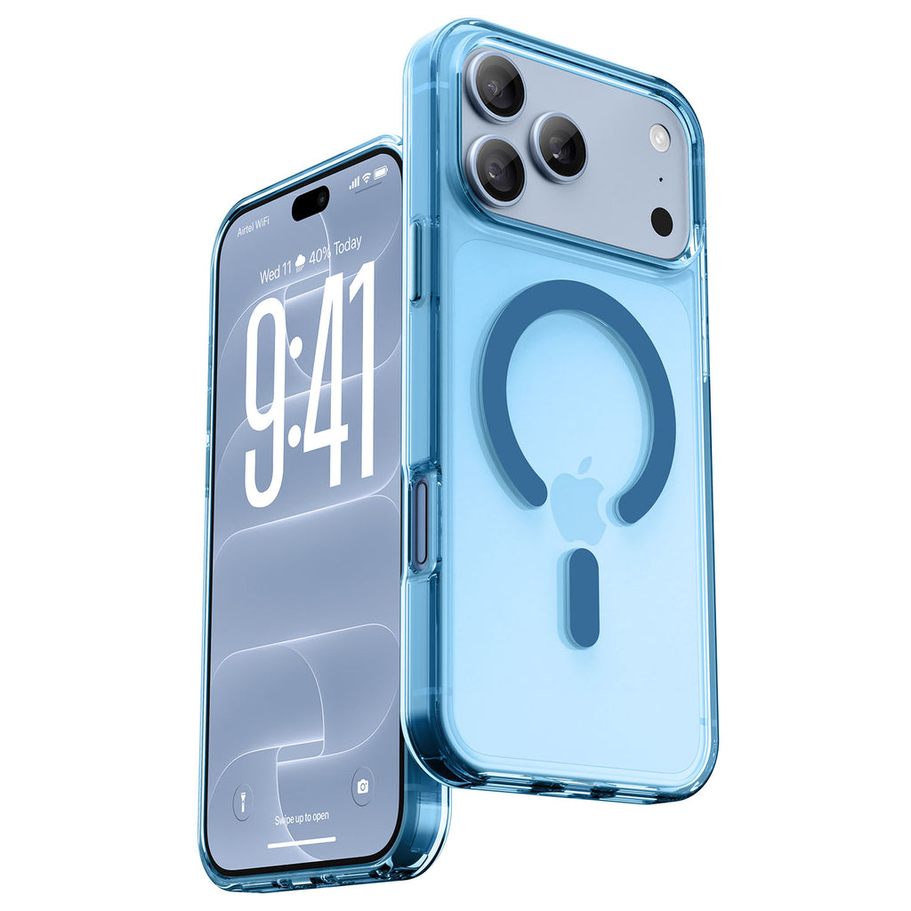 Vaku Luxos ® Apple iPhone 18 Pro Glassy Magpro Clear TPU Back Cover