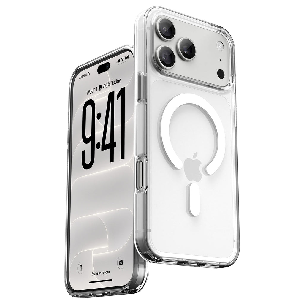 Vaku Luxos ® Apple iPhone 18 Pro Max Glassy Magpro Clear TPU Back Cover