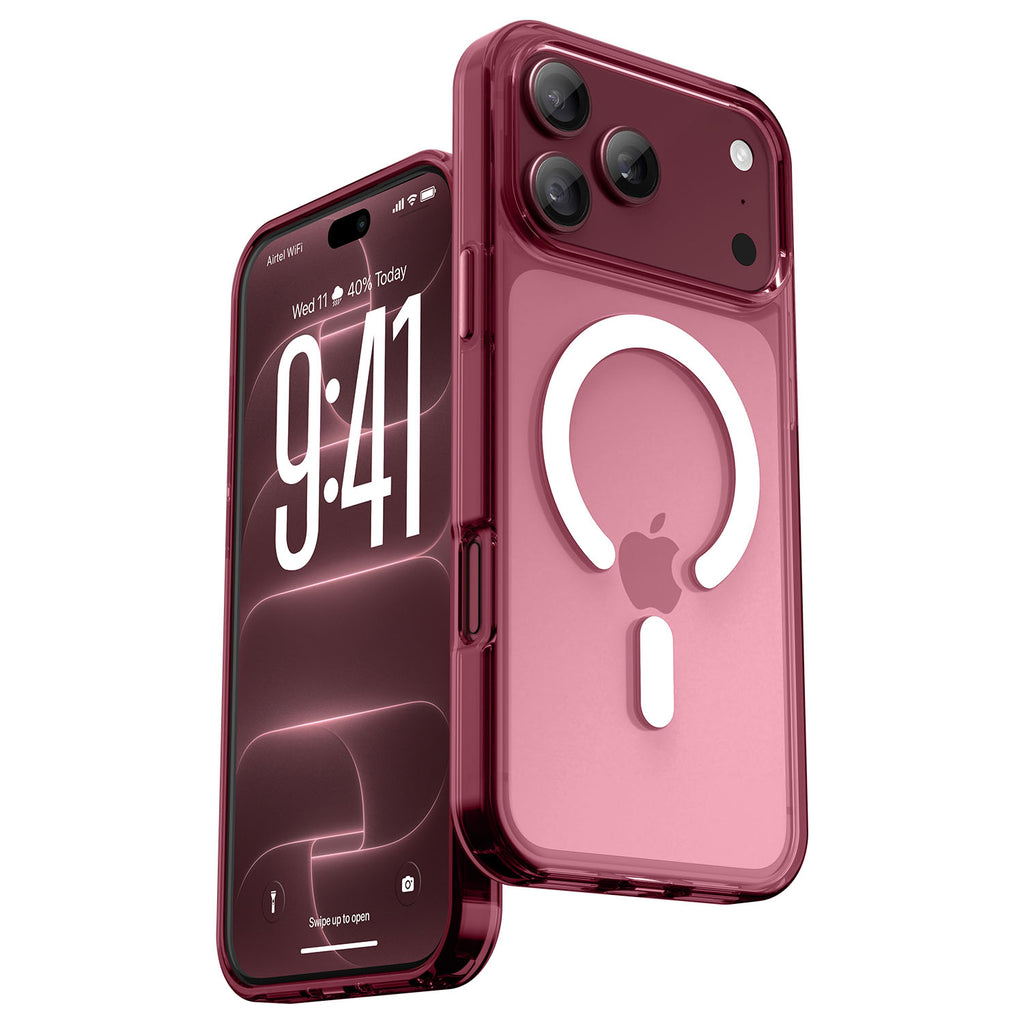 Vaku Luxos ® Apple iPhone 18 Pro Max Glassy Magpro Clear TPU Back Cover