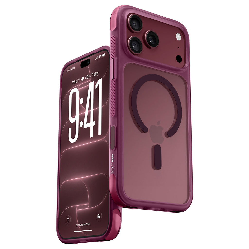 Vaku Luxos ® Apple iPhone 18 Pro Max Airixo Magpro Military Grade Air Cushion Transparent case