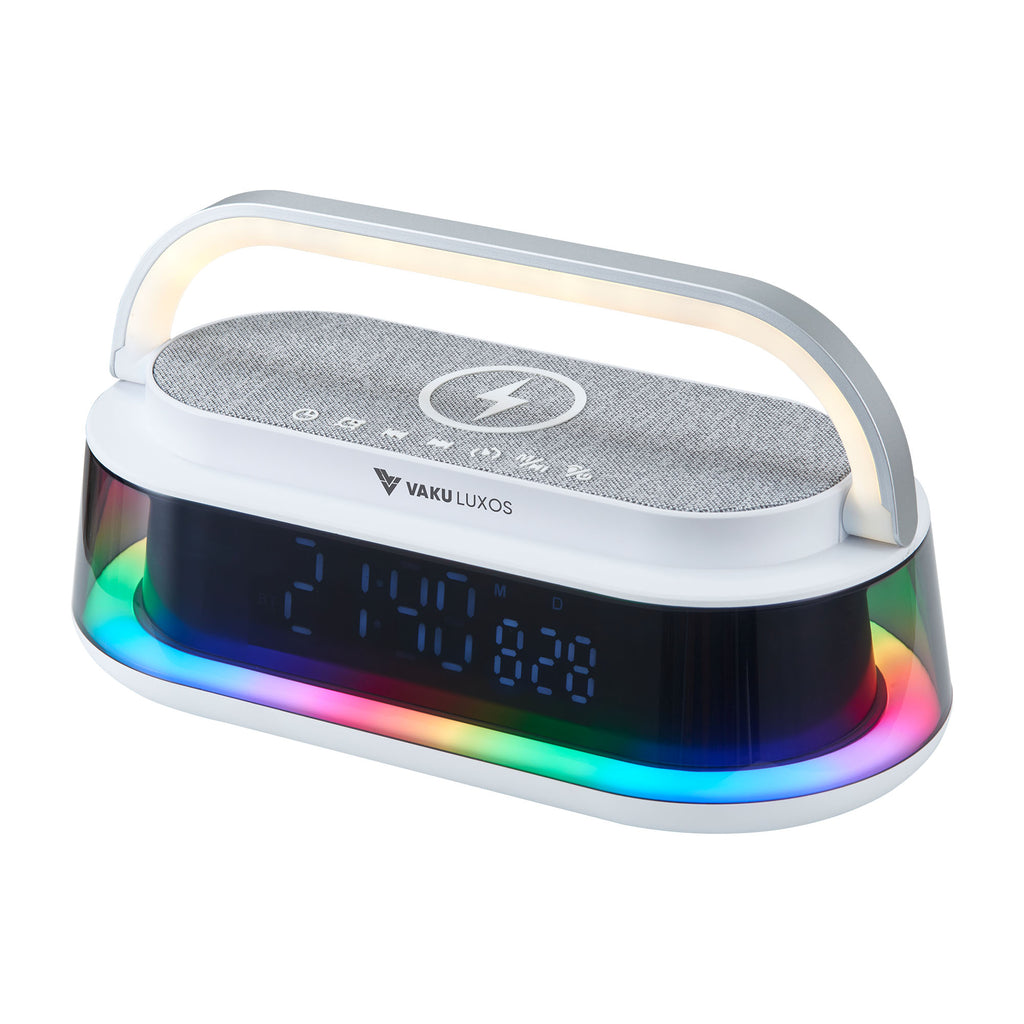 Vaku Luxos ® 3-in-1 AUDIOSTATION Bluetooth Speaker with 15W Wireless Charger